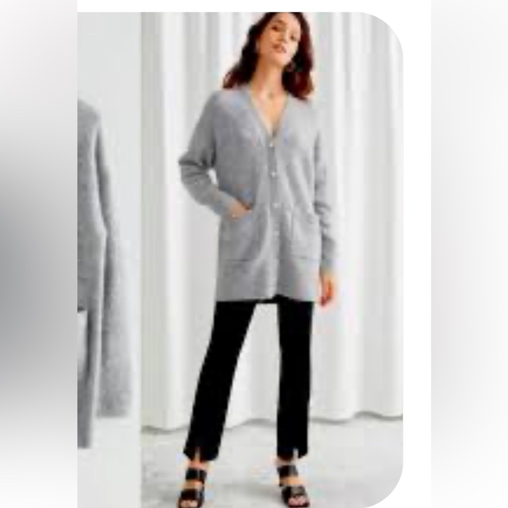 Vineyard Vines Light Gray Women's wool blend Cardigan. M